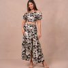 Ivory Shadow Ruched Skirt — Arvento