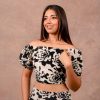 Ink & Ivory Bloom Crop — Arvento