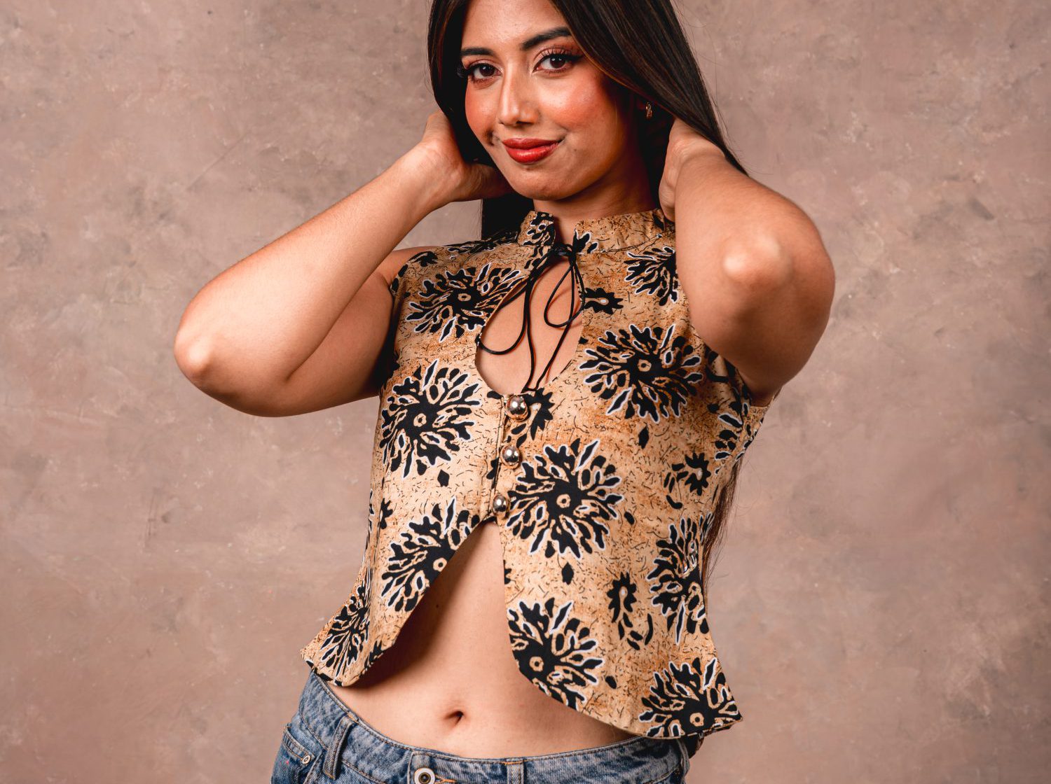 Batik Bloom Waistcoat — Arvento